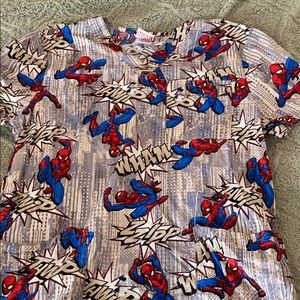 Spiderman Scrub Top